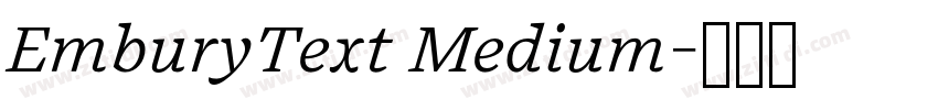 EmburyText Medium字体转换